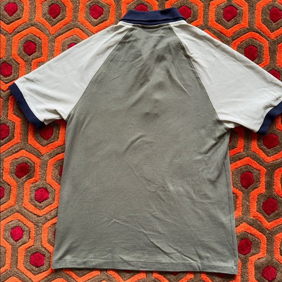 MAKE OFFER! Lacoste Men's Two-Tone Green Polo Basebally style Men's sz 3 or Sm - Picture 7 of 8